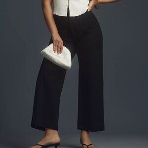 Anthropologie THE COLETTE CROPPED WIDE-LEG PONTE PANTS BY MAEVE, 29 PETITE, EUC